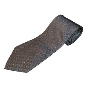 Calvin Klein Men's Green/Gray Necktie woven‎ 100% silk tie 58"x 3.5"